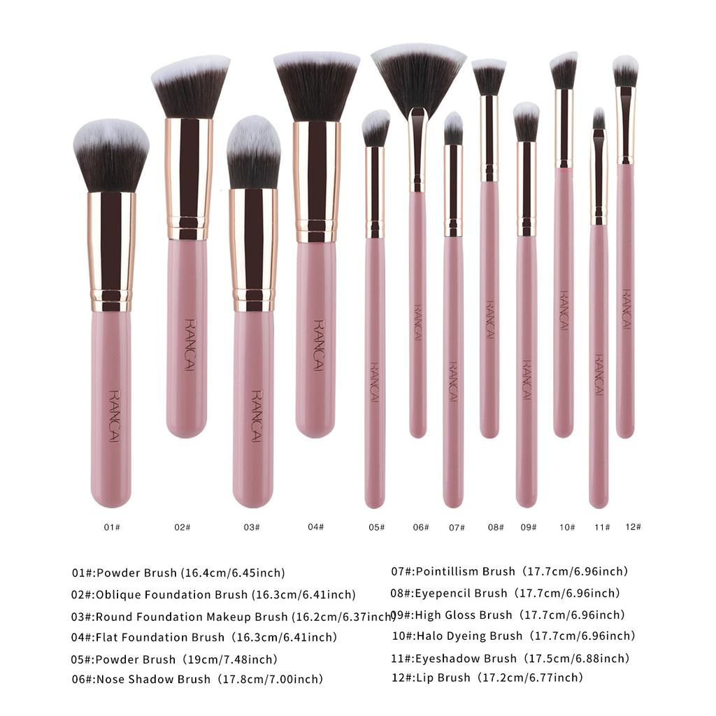 Neues 11/12/16 Schwarz-Gold Make-up Pinsel Set Weiches Haar Puderpinsel Foundation Pinsel Highlighter/Aufhellungs Pinsel