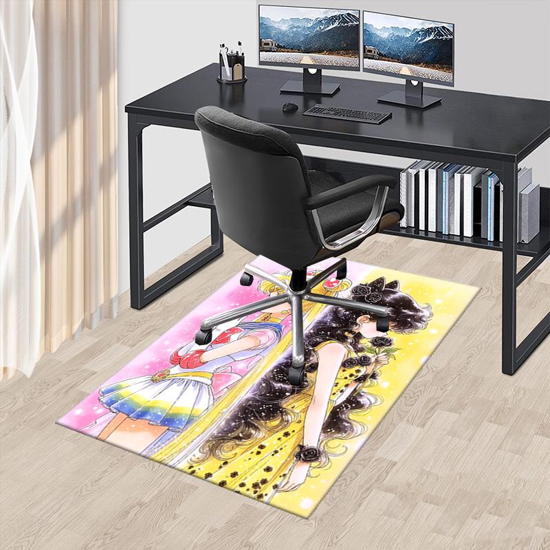 1pc Moonlight Transformation Carpet Rug for Bedroom Living Room Decor Sofa Home Game Area Rug Non-slip Floor Mat. D7220115