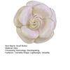 Scarf Button Camellia Shape Alloy Brooch with Glossy Glaze Sweaters Collars Hats Bags Coats Scarves Badge Outfit Accessory