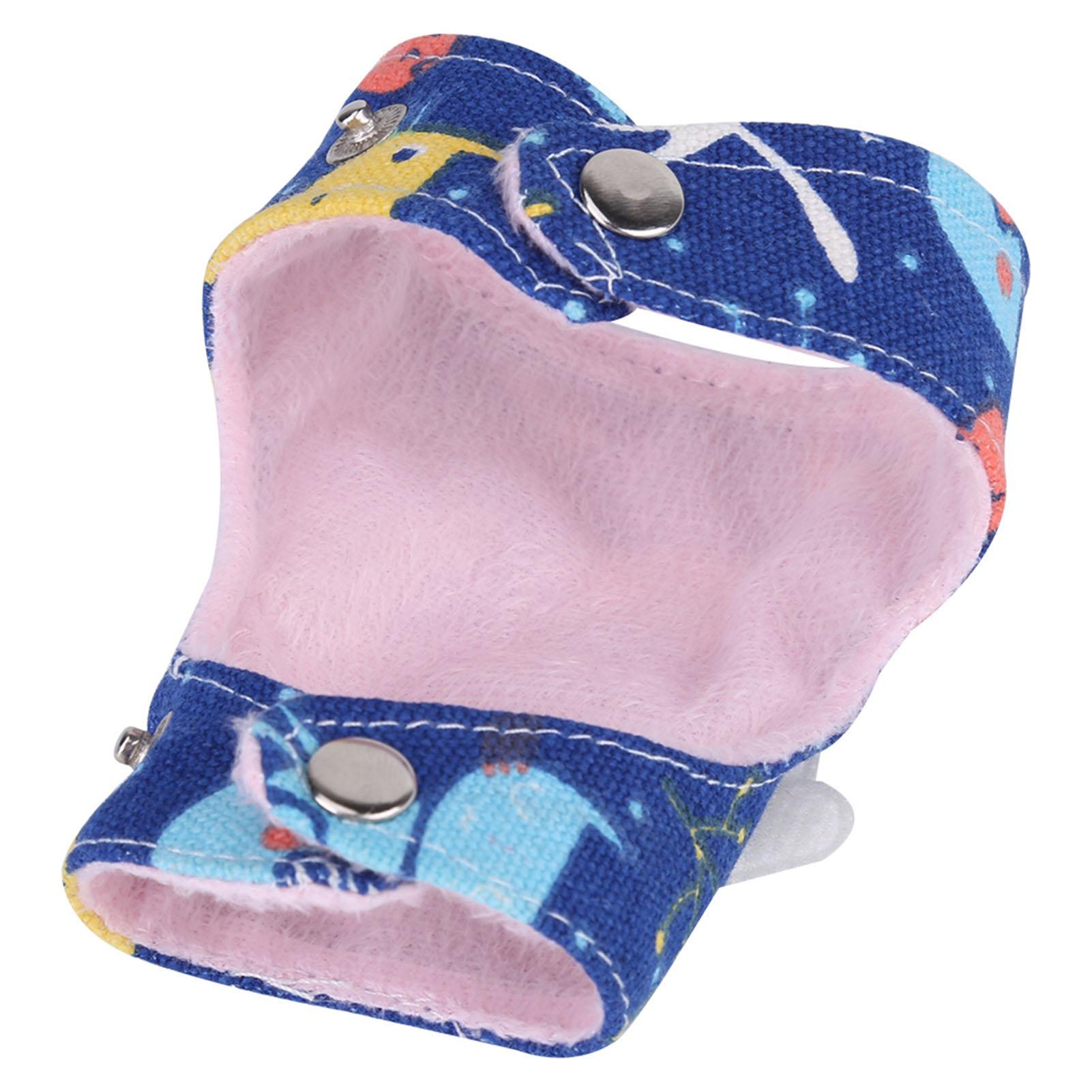 Small Pet   Harness Cartoon Vest Clothes with   Leash (Light Blue)