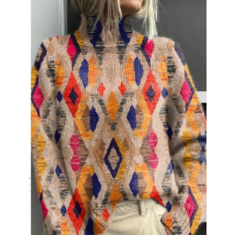 XS-6XL A Variety of Optional 2025 Latest Christmas Abstract Print Casual Outerwear Sweater