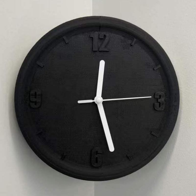 Concave Angle Wall Clock Luxury Interior Silent Mechanism Wall Clocks 3D Printing DIY Elegant Clock with Scale Unique Modern Living Room Clocks
