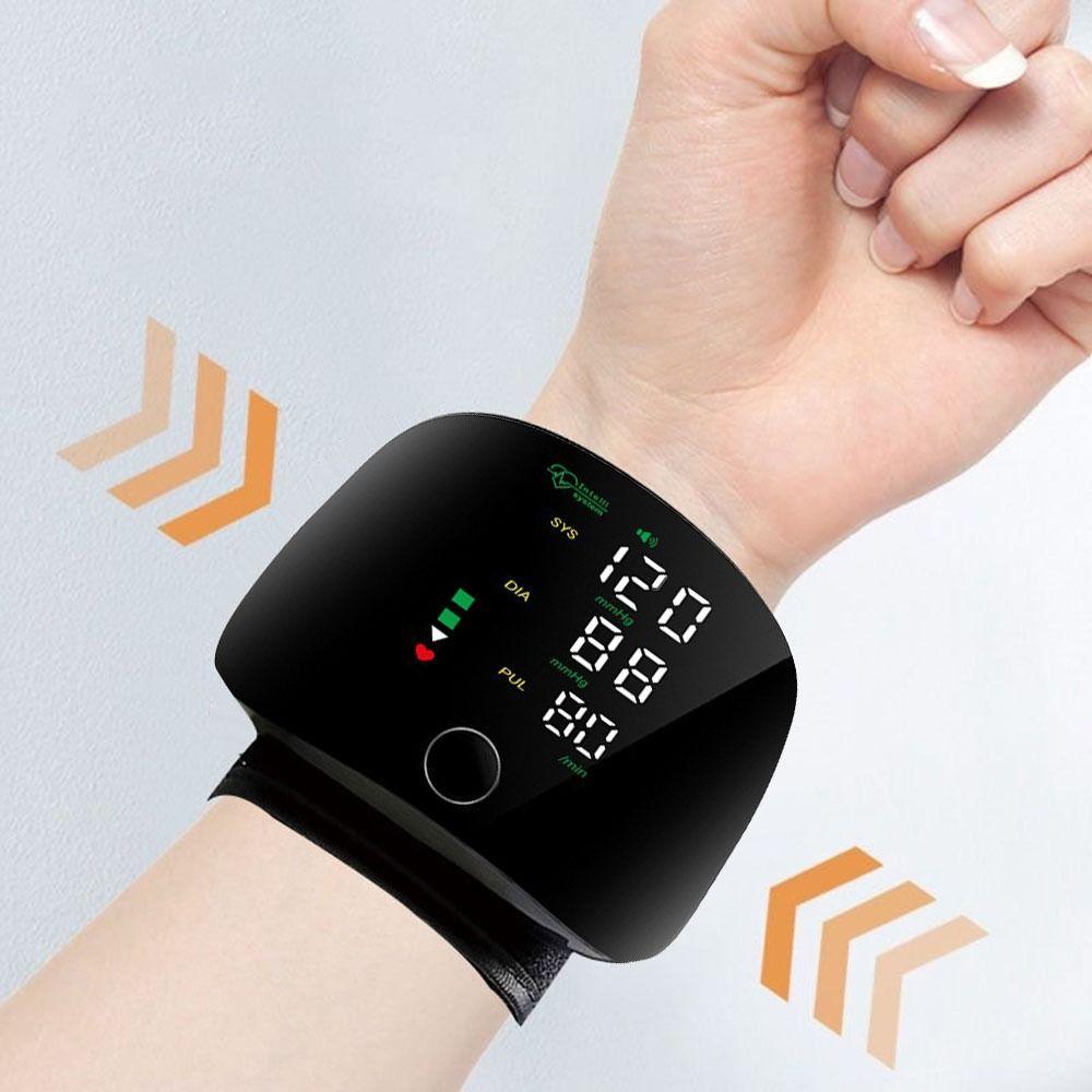 Smart Touch Heart Rate Monitor LCD Screen Sphygmomanometer  Daily Check