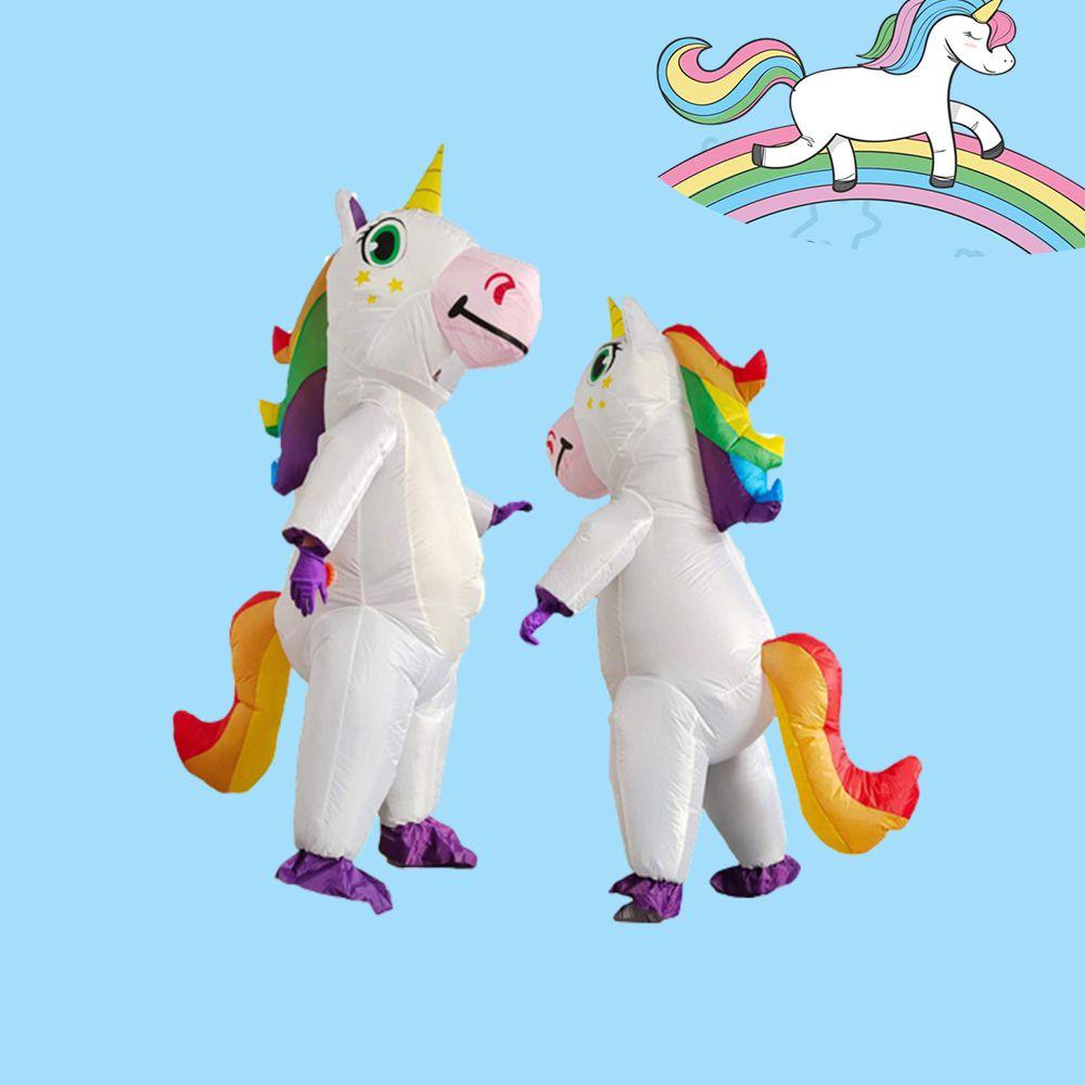 Inflatable Costume Unicorn Cosplay Adult Birthday Party Halloween Supplies Props