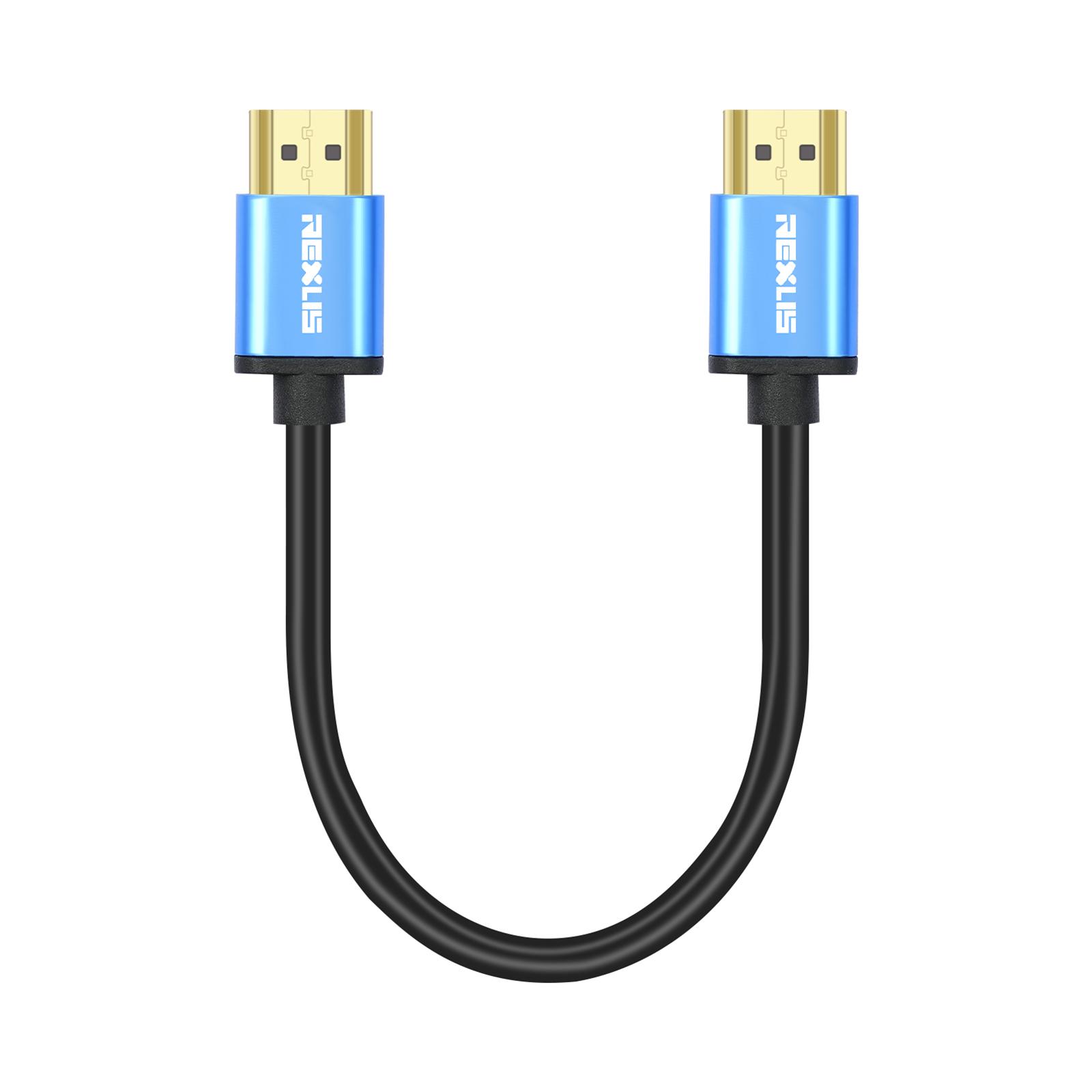 

Advanced HDMI-compatible Cable Video Cord 4K Display Supported HDTV1.4 Male to Male Cord 4.2mm OD for Monitors HDTVs 500CM