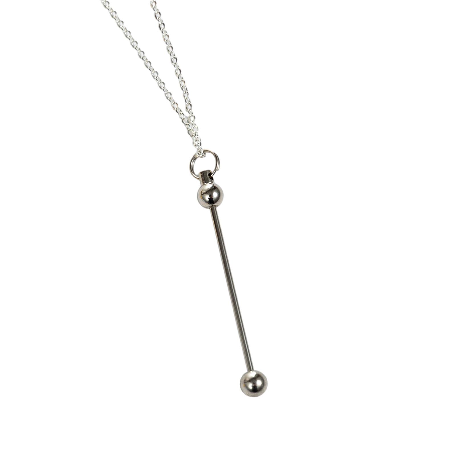 

Модный набор бус ручной работы для украшения, для креативного изготовления ювелирных изделий и персонализации модного аксессуара серебряный