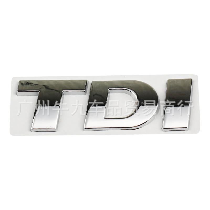 Suitable for TDI Car Stickers, Three-dimensional Letters, Car Logo, Metal Side Logo, Tail Logo, Displacement Logo, Car Modification Logo