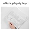 Deli A4 Transparent Snap Button File Bags