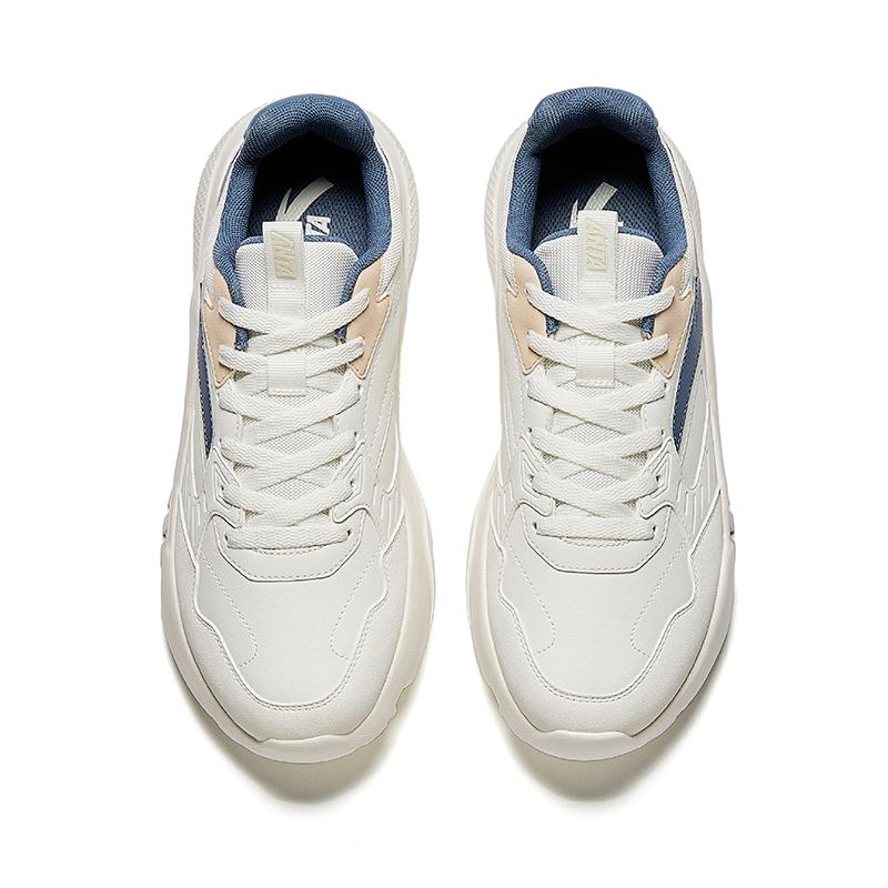 Anta Life Series Gravity Einfache Vielseitige Rutschfeste Abriebfeste Low-Top Freizeitschuhe Herren Sneaker Weiß Grau Blau 912418854-10