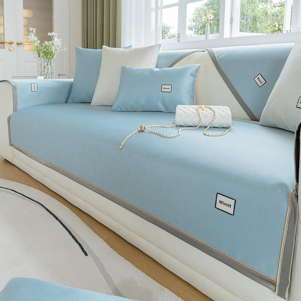 

Прохладный ледяной шелк, подушка для дивана, лето, лето, лето, лето, коврик, подушка, нескользящий кожаный чехол для дивана, ткань 70*70cm