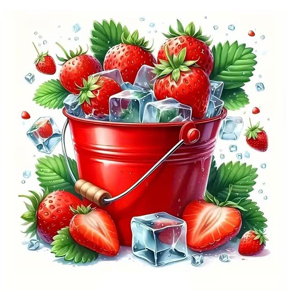 

QT2104#15cm Strawberry Ice Bucket Suitable for Laptop, Car, Truck, Van, SUV, Motorcycle, Wall, Bumper, Window 15cm-longest side