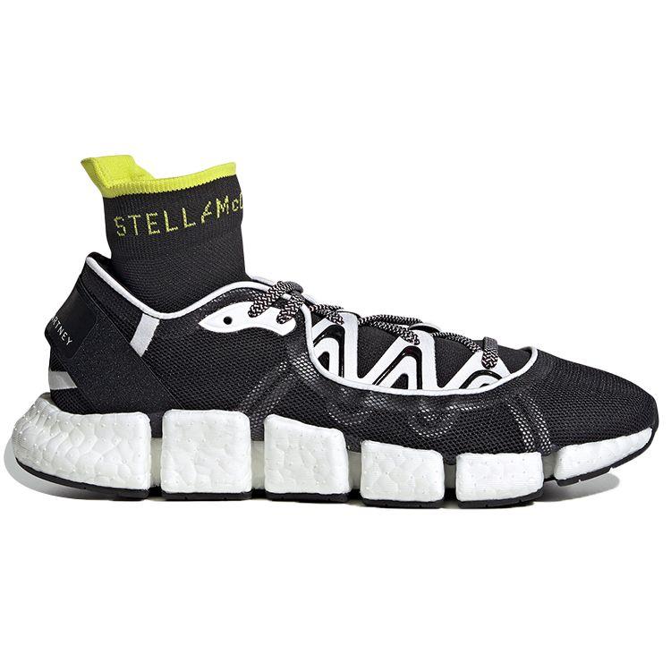 Adidas Stella McCartney x Climacool Vento Schwarz Weiß Damen Sneaker Cloud-White Acid-Yellow Core-Black FZ3014