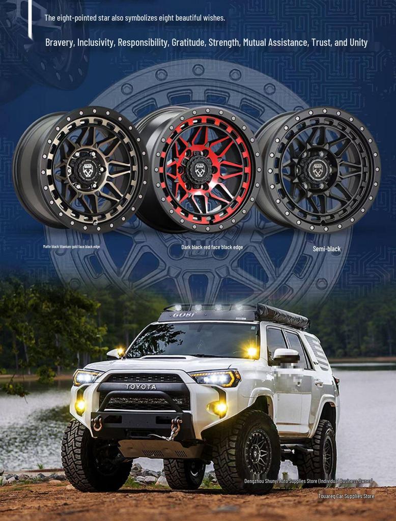 Touareg Off-road Forged Wheels 17" and 18" for Tank 300/400, Wrangler, Fangchengbao