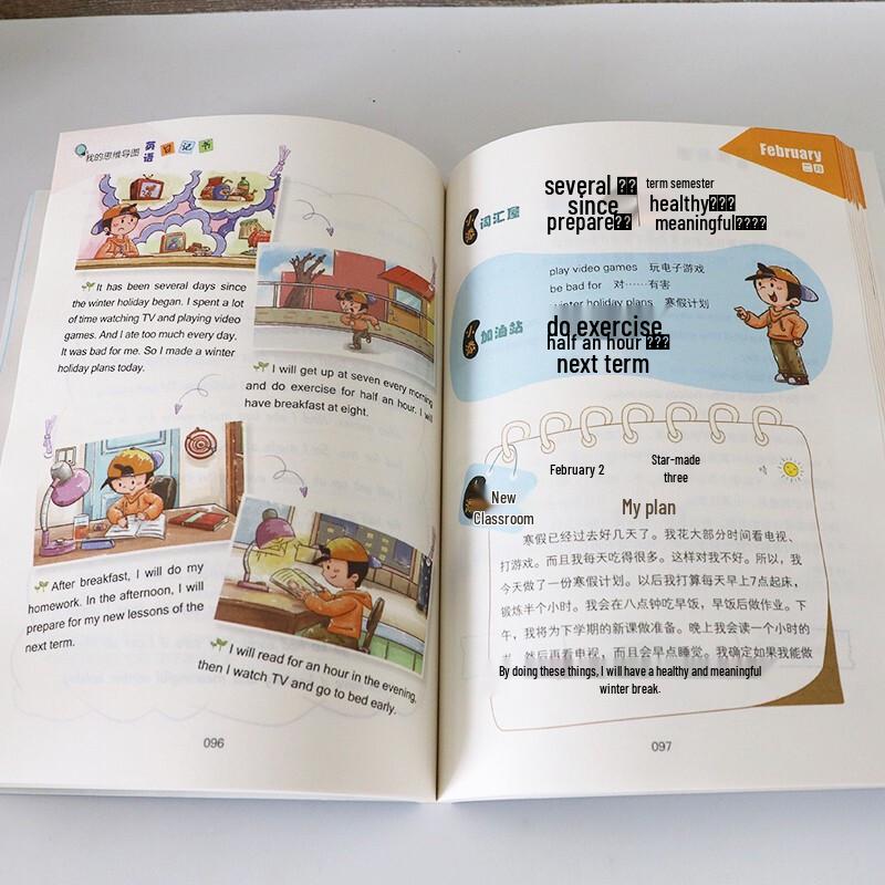 My Mind Map English Diary Book