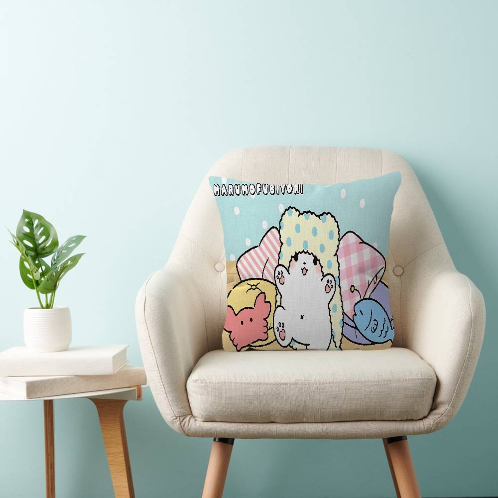 Cute Cartoon Marumofubiyori Pillow Cushion Cover Pillowcase Living Room Sofa Home Decor