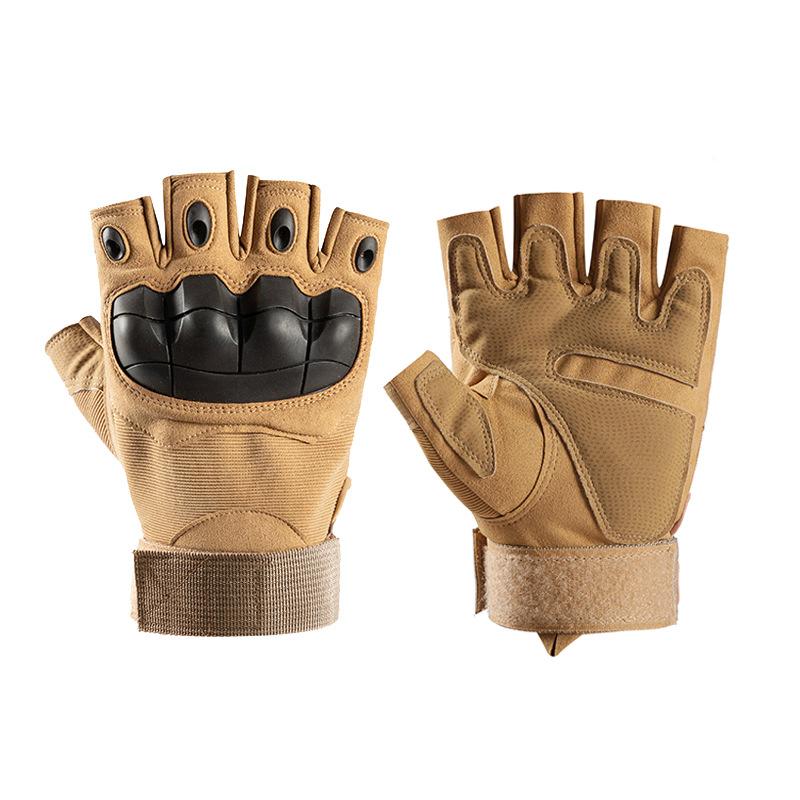 Tactical Gloves Men's Non Slip Outdoor Half Finger Protective Sports Training Outdoor Military Fan Special Forces Riding Gloves