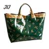 Christmas Theme Travel Bag PVC Tote for Women, Waterproof Spacious Plastic Handbag, Holiday Seasonal Handbag Large Top Handle Shopping, Beach, Travel,