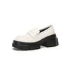 White Female Shallow Mouth with Skirt Fairy Small Leather Shoes Student Single Shoes Female