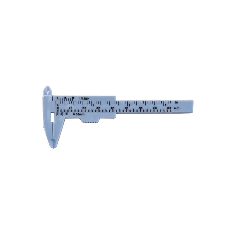 150mm Plastic Vernier Caliper, Double Scale, Mini Measuring Tool for Jewelry and Student Use