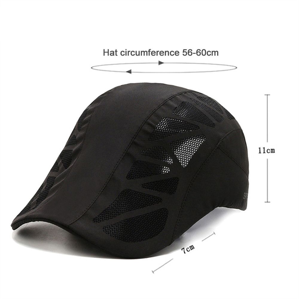 Cycling Adjustable Breathable Casual Tennis Caps Flat Cap Gatsby Hat Mesh Men Caps Beret Hat