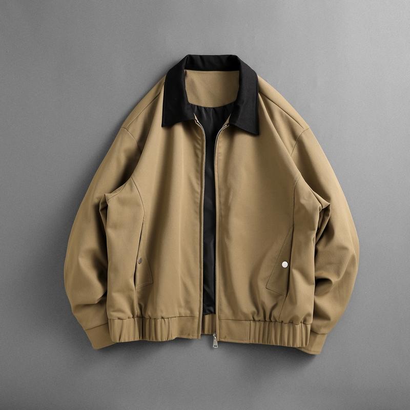 Men's Collar Jacket, Men's Loose Spring And Autumn Casual Workwear Jacket