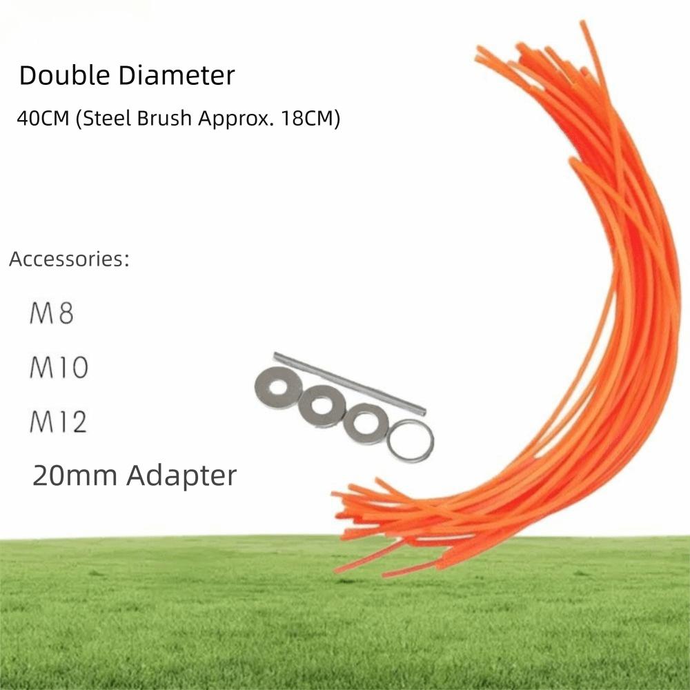 32 Square Grass Ropes Aluminum Porous Lawn Head Aluminum Zinc Zinc Alloy Trimming Head  Lawn Care