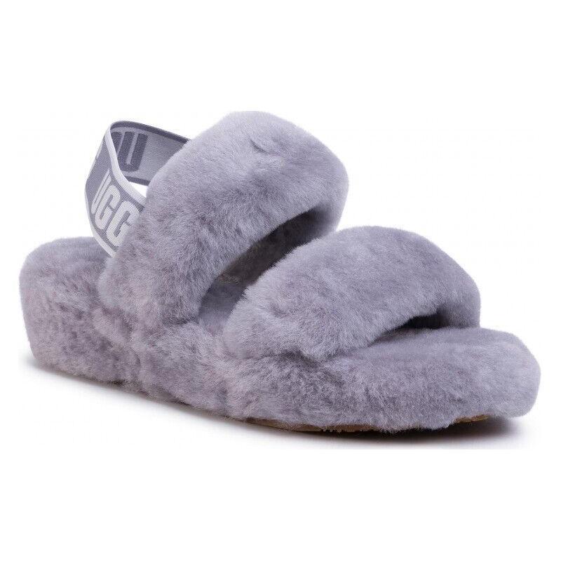 UGG Oh Yeah Sandals Gray Purple Women's 1107953-SAMT
