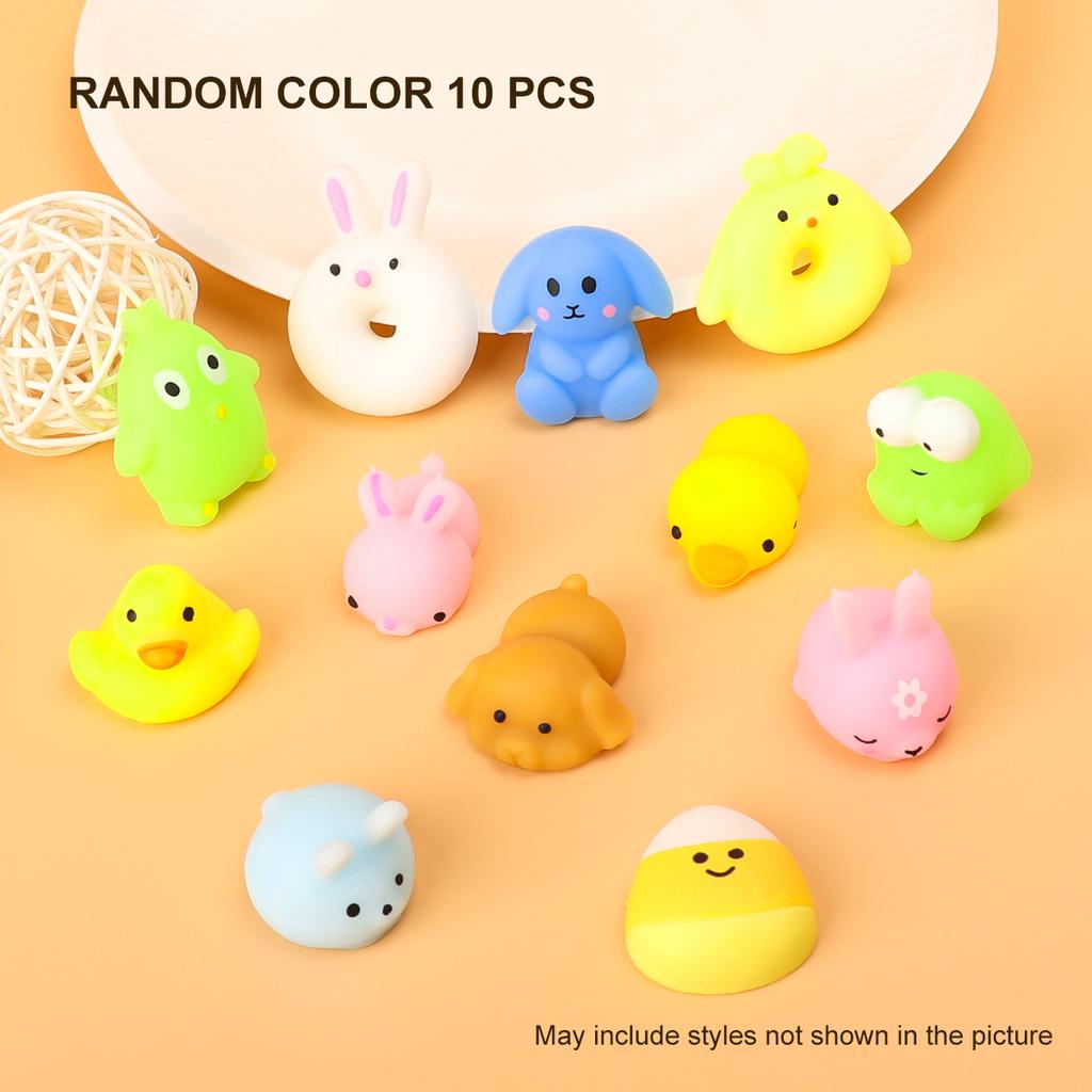 10 Pieces Random Release Pressure Toy Animals Space Earth Zoo Rabbit Papa Dog Style Parent Child Puzzle Interactive Playthings