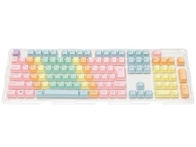 FILCO Macaron Keycap Topp 108 Japansk Ersättningskeycap Key Puller Olika Färgade Tangenter för Varje Regnbågssats, Tryck, Tangenter, Layout, Sats, Ingår,