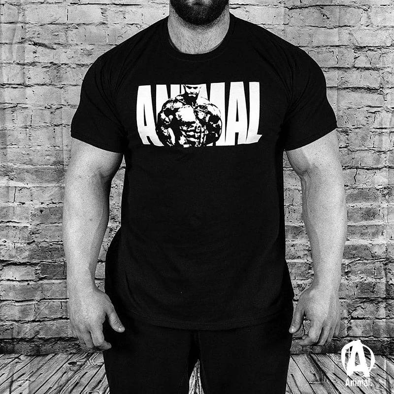 Summer Gym Fitness T-shirt Loose Men's Cotton Shirt Bodybuilding Training Man T Shirt Oversized Sports Short Sleeve Jogger Tee