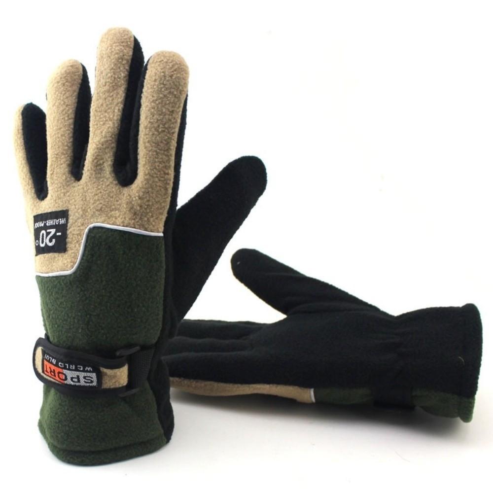 Polar Fleece Touch Screen Gloves Warm Driving Mittens New Full Finger Gloves  Women