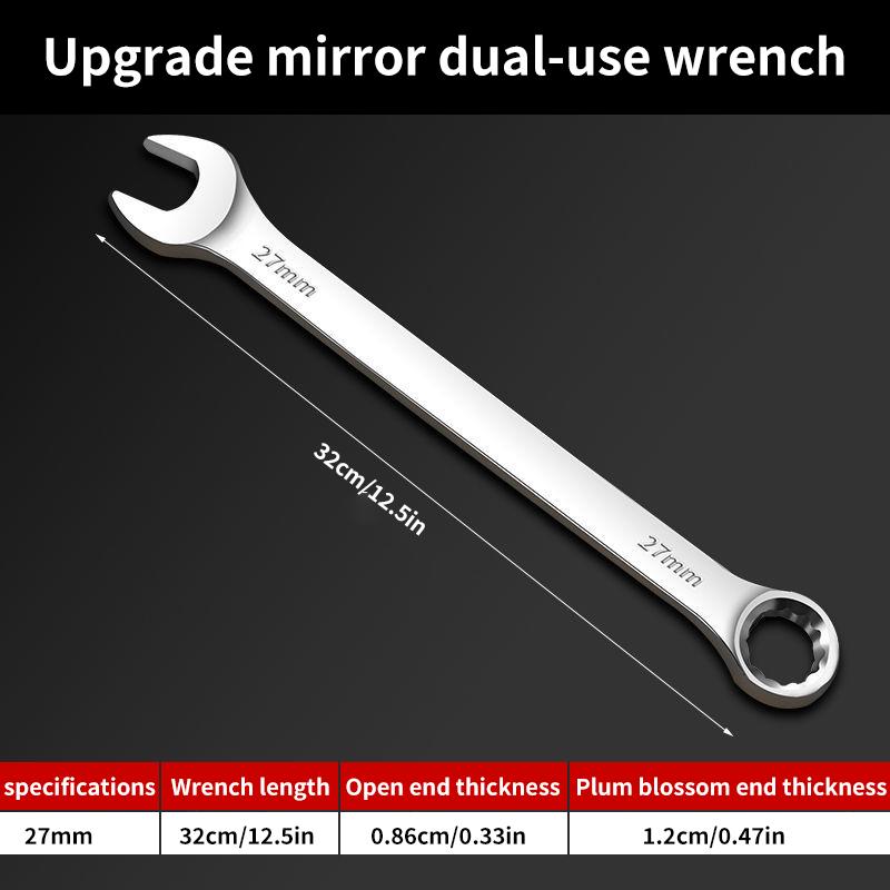 Adjustable Wrench Set, Metric Spanner, Open End & Combination Wrench for Auto & Bicycle Repair