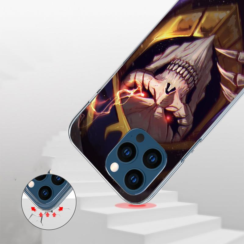 Overlord Anime Phone Case For iPhone 17 Air 16 Pro Max 16E 15 + 14 Plus 11 12 13 Mini 7 8 SE Gift Print Cover Fundas 17 Air 16 P