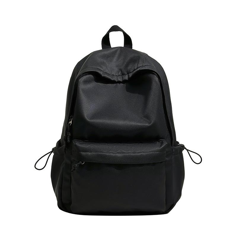 Schoolbag New Student Campus Schoolbag Junior High School Students Simple Style Solid Color Large Capacity High Value Backpack Women's Backpack