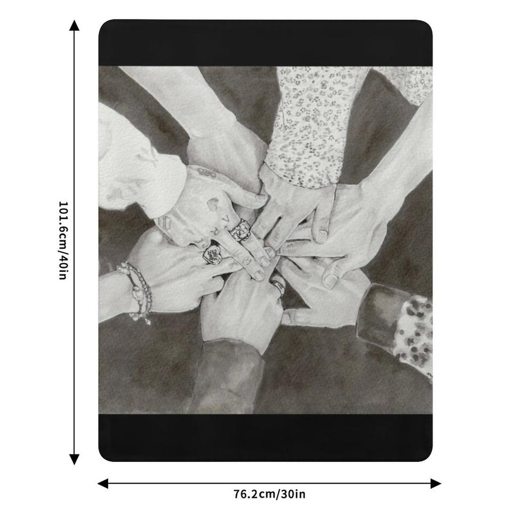 OT7 Hands () Throw Blanket Warm Throw Blanket Gift for Anniversary