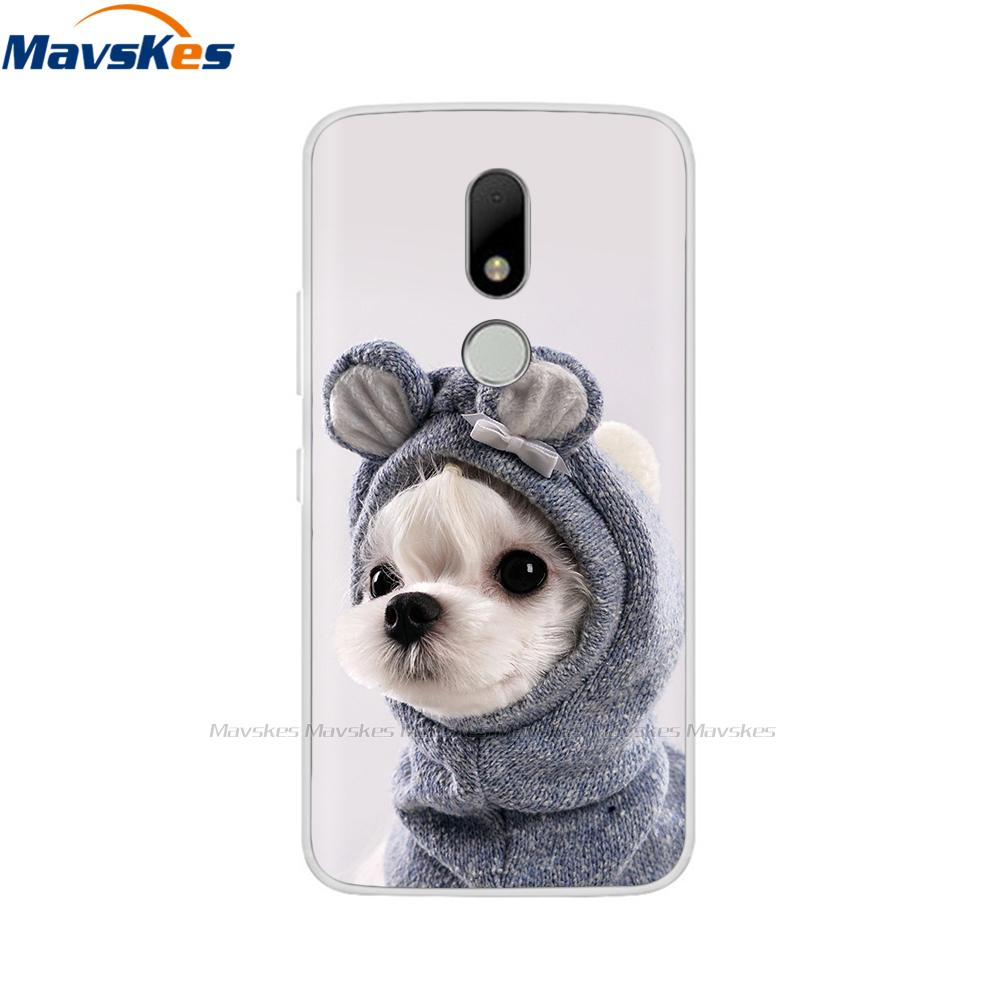 Soft TPU Case For Motorola Moto M Case XT1662 5.5inch Cute Cartoon Silicone Back Cover For Moto M Case XT1663 Phone Cases flower