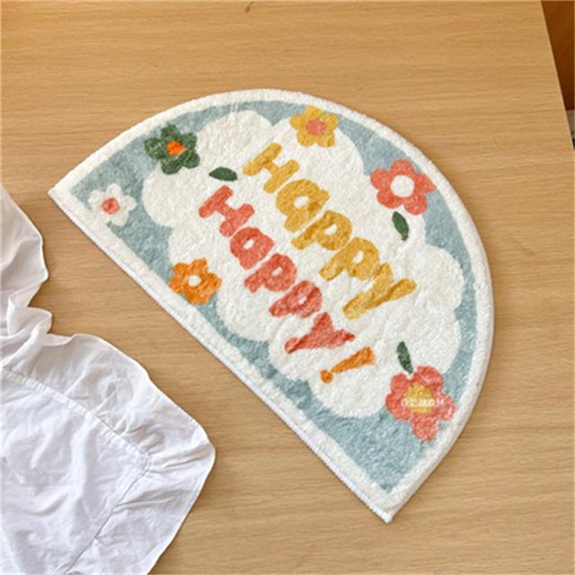 

Коврик для ванной комнаты, впитывающий цветочный принт, дверные коврики, нескользящие мягкие быстросохнущие напольные ковры, домашний декор, кухонные коврики 40X60cm S