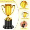 6Pcs Award Trophies Cups Soccer Medals Prize Cup Plastic Small Trophies Sports Meeting Reward Props Party Gifts Enduring