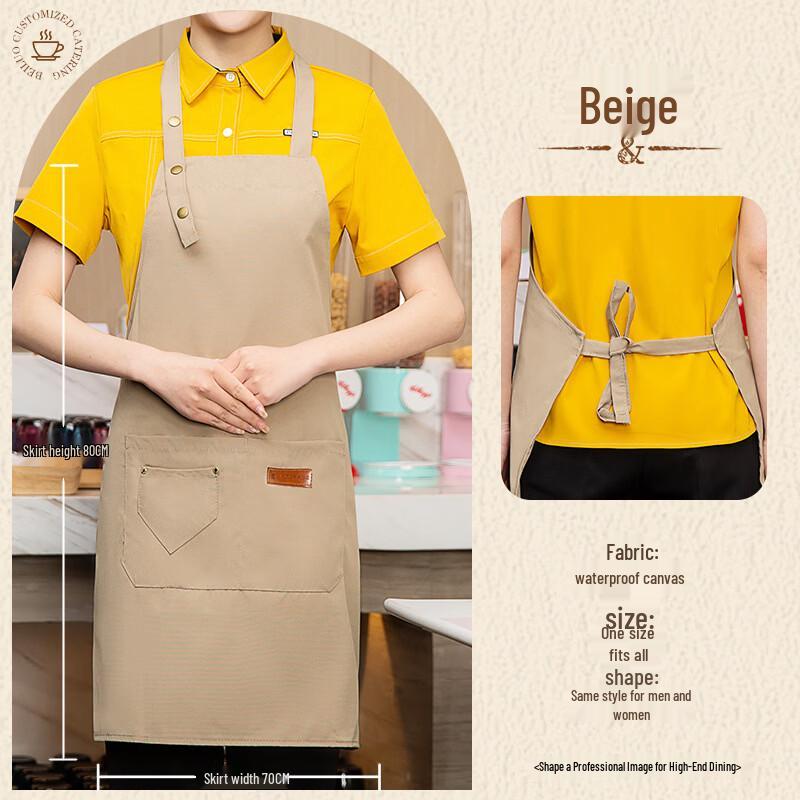 Waterproof Canvas Halter Apron