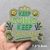 Love Nature Patch Magic Mushroom Embroidery Patches For Clothing Diy Iron-On Stickers Appliques Flowers Stripes