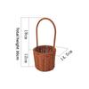 With Handle Imitation Rattan Handhold Household Handwoven Weaving Flower Basket 7 Styles Vegetable Fruit Flowers Holder