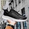 Fiber Leather Season Sports Shoes Men's Soft Sole Waterproof and Non-slip Black Kitchen Work Sports Shoes New