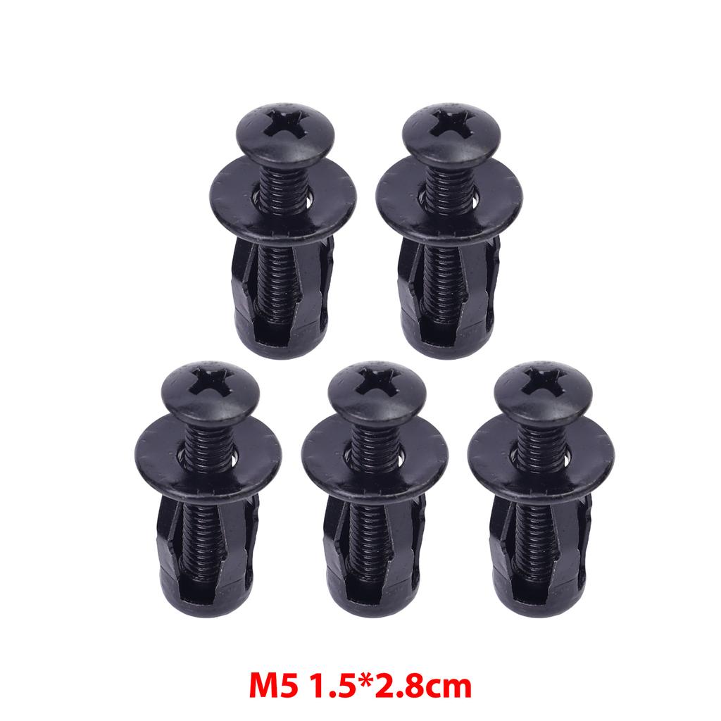 30-5pcs Expansion Screws for Car Licence Plate Fixing Nuts Metal Rivet Panel License Plate Clamp Lock Jack Nuts M4 M5 M6