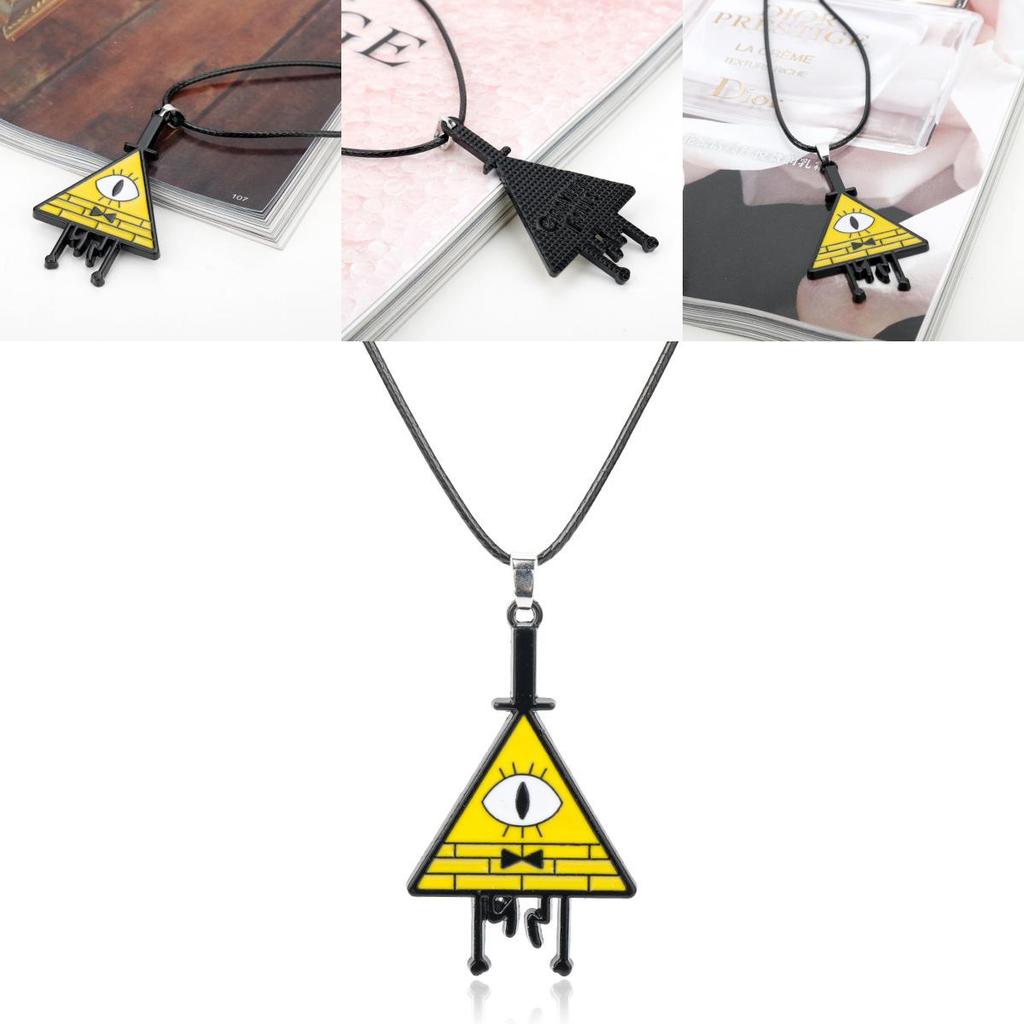 Gravity Falls Bill Pendant Chain In Alloy With Electroplated Finish For Cosplay And Daily Wear