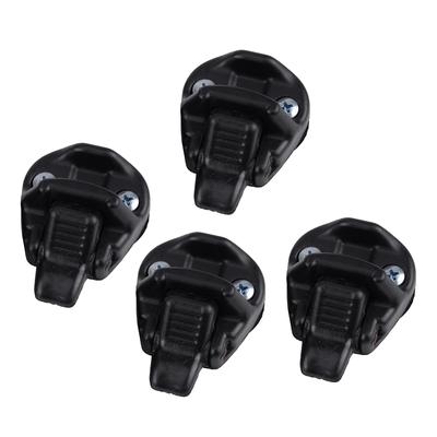 4 pièces/Ensemble Loquet de Verrouillage de Vitre Noir Boucle Clip en Plastique Convient pour Hyundai H100 Grace Mitsubishi L300 L400 Pajero