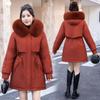 Large Size Pie Overcomes Women's Medium and Long Cotton-padded Clothes, Winter New Korean Version Fashion Cotton-padded Clothes, Piled and Thickened