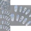 Unique Gel Nail Wraps Long-lasting And Fashionable Coconut Milk Jelly Design