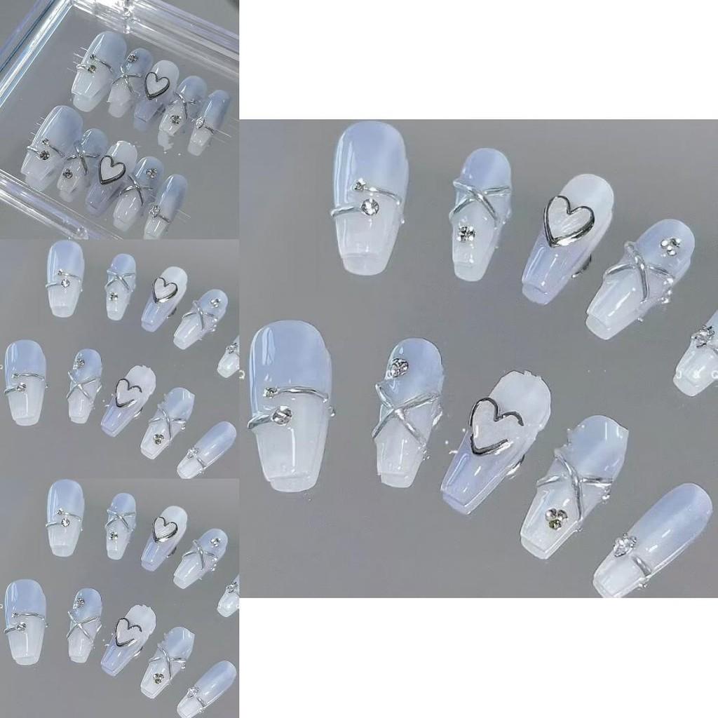 Unique Gel Nail Wraps Long-lasting And Fashionable Coconut Milk Jelly Design