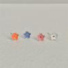 PANJBJ 925 Sterling Silve Flower Earrings For Women Girl Drip Glaze Multicolour Korean Sweet Jewelry Birthday Gift Dropshipping