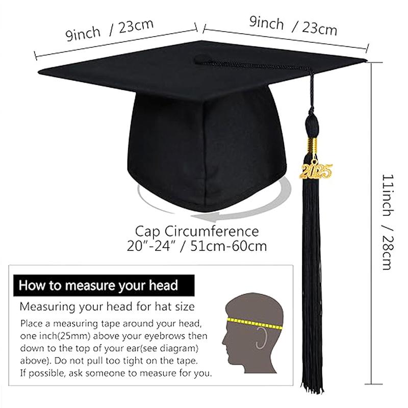 2025 Academic Hat Headwear Academy Souvenir Caps Cosplay Supplies Charm Ornament Diy Fringe Graduation Dress Ceremony Hat Master
